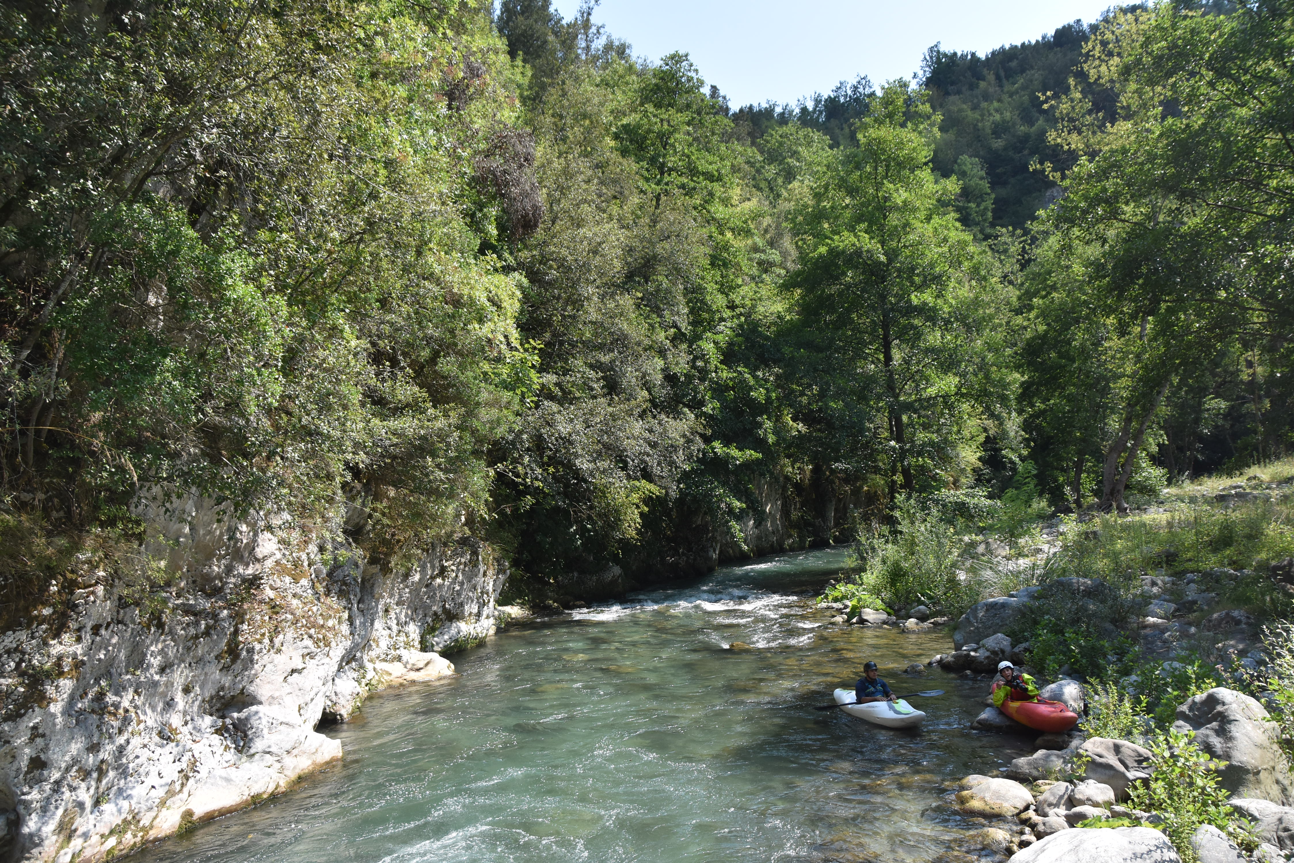 Canoa nel fiume Lao, Papasidero