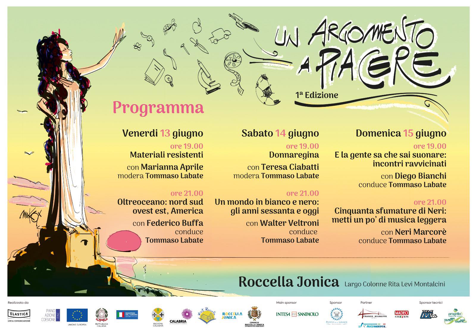Programma Festival dell'Argomento a Piacere