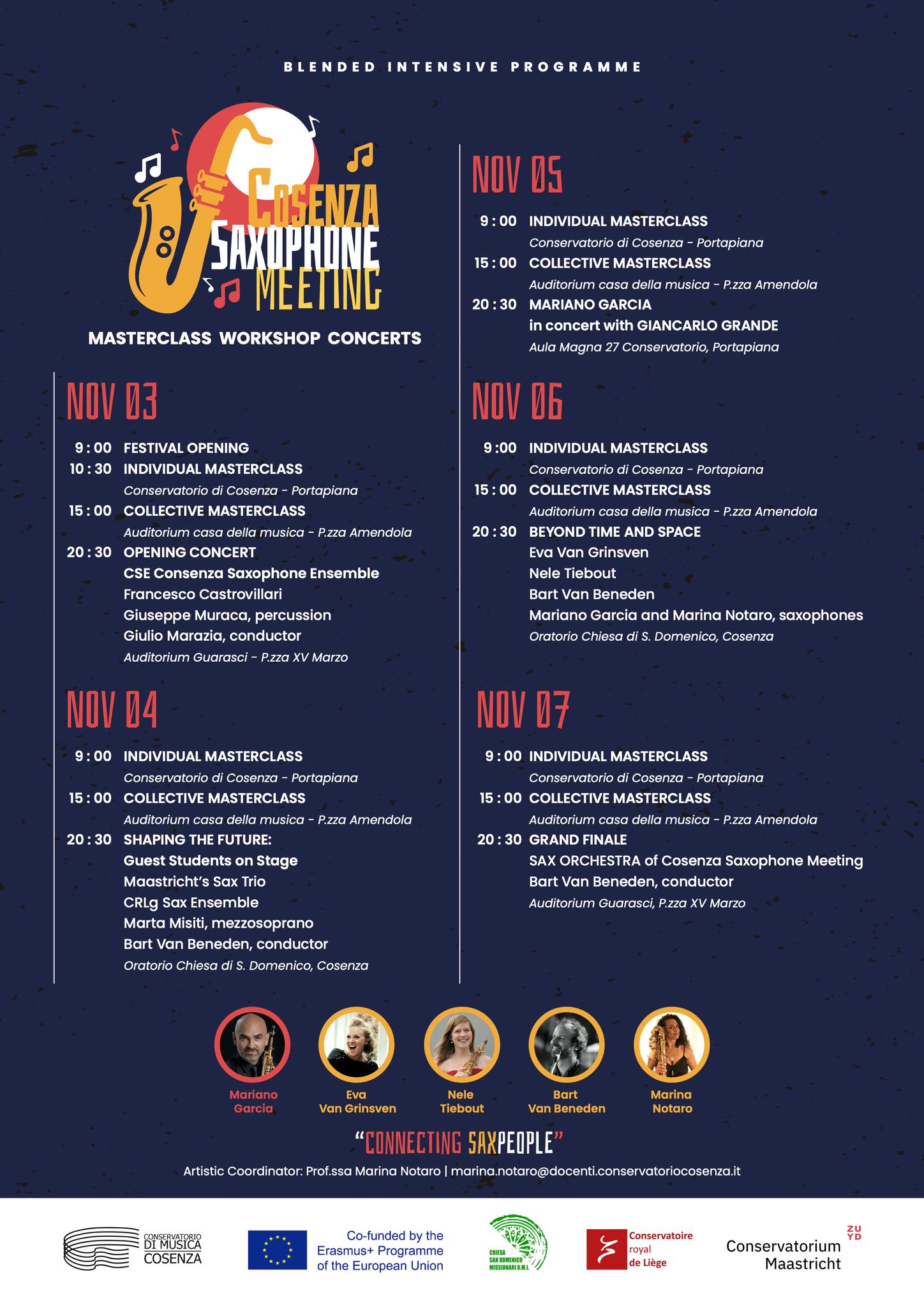 Programma Cosenza Saxophone meeting