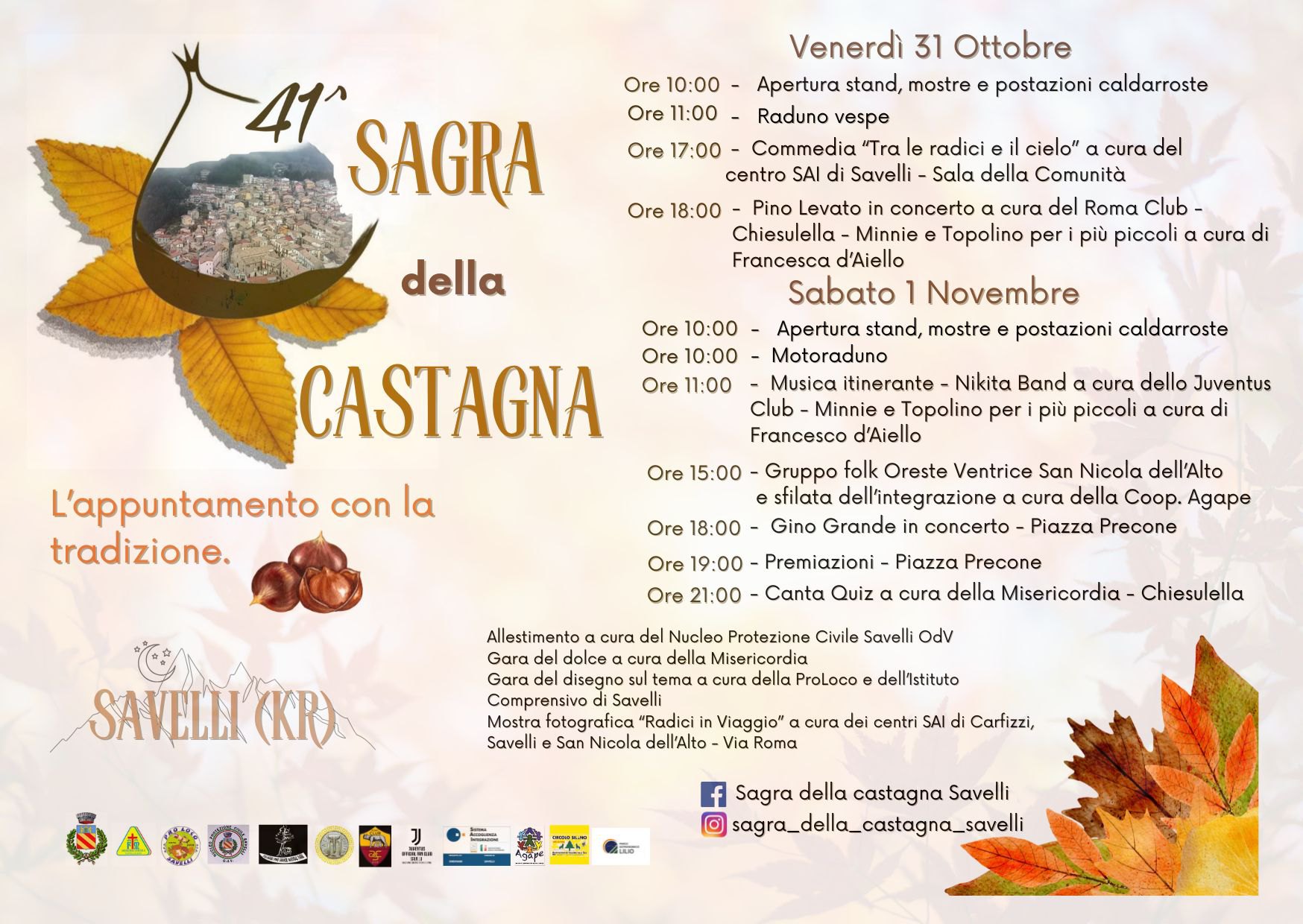 Programma Sagra della Castagna