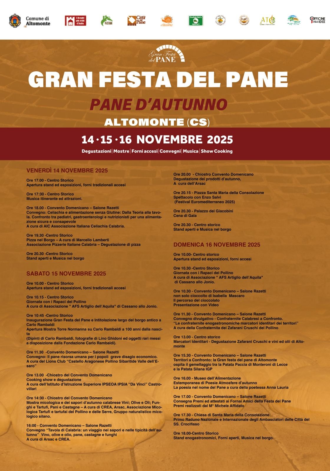 Programma Gran Festa del Pane