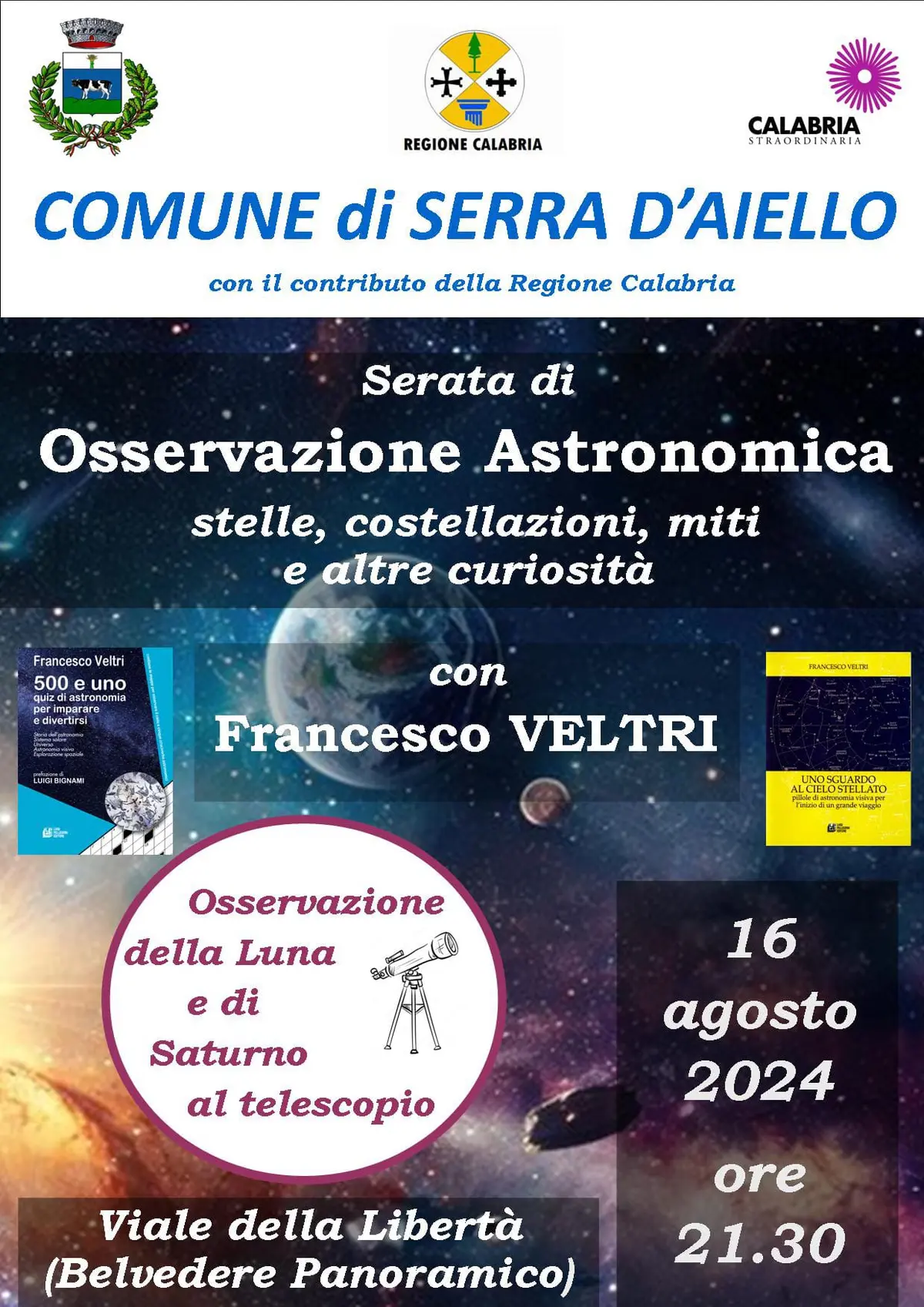 Osservazione astronomica Serra d'Aiello