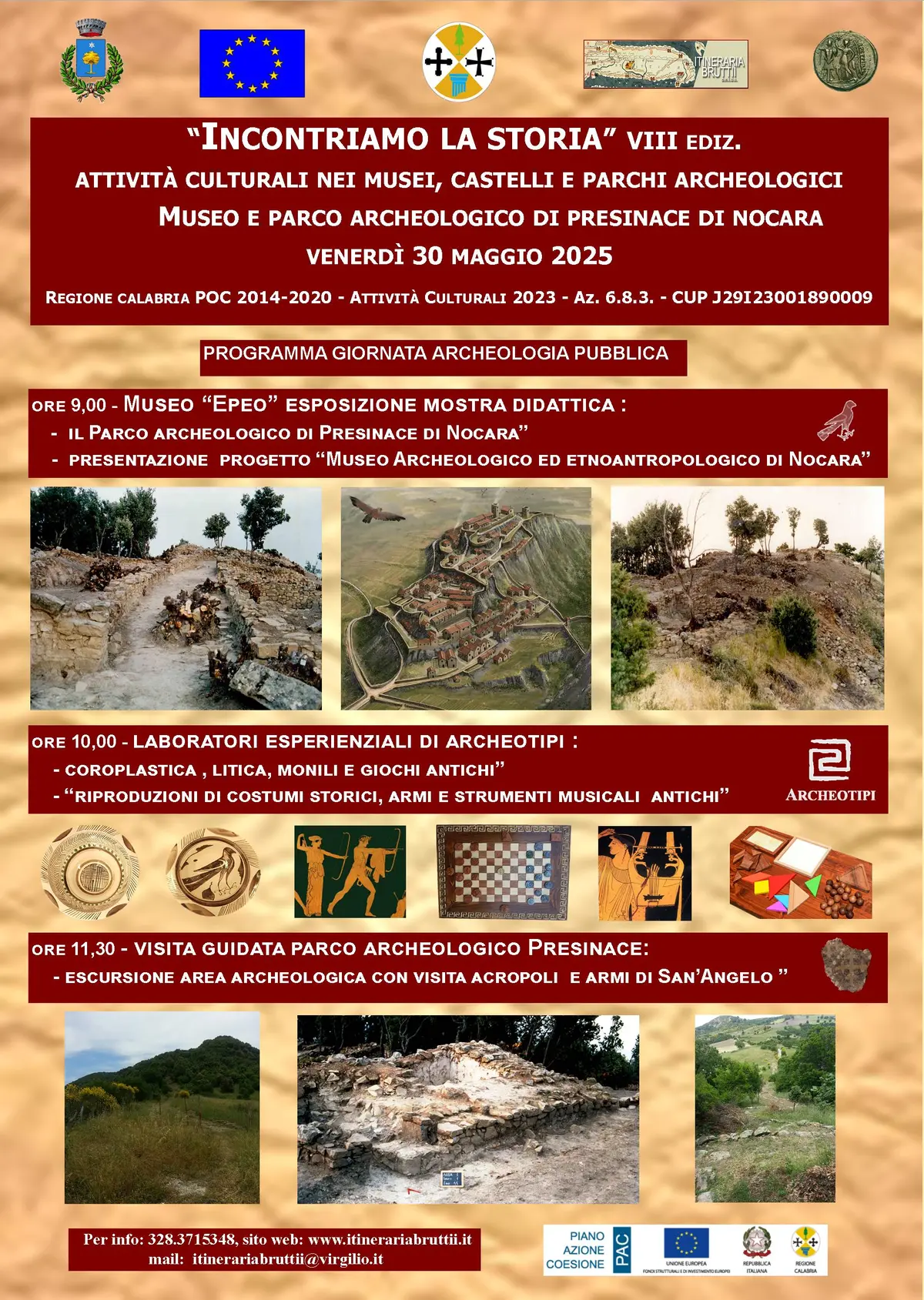 Locandina Incontriamo la Storia Nocara