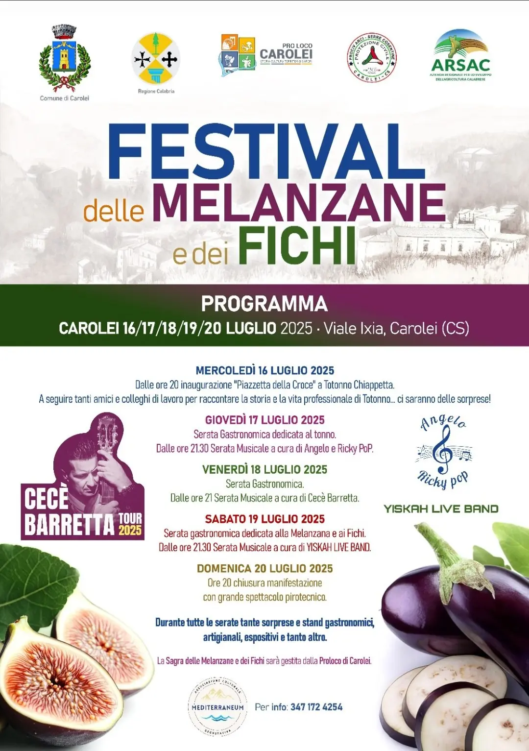 Locandina Festival delle Melanzane e dei Fichi
