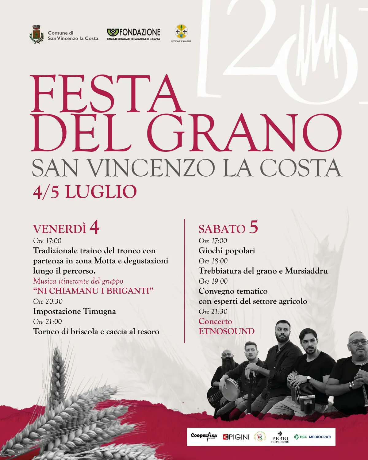Locandina evento Festa del grano