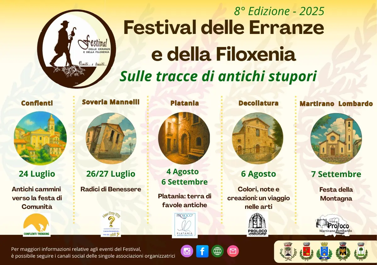 Locandina evento Festival delle Erranze e della Filoxenia