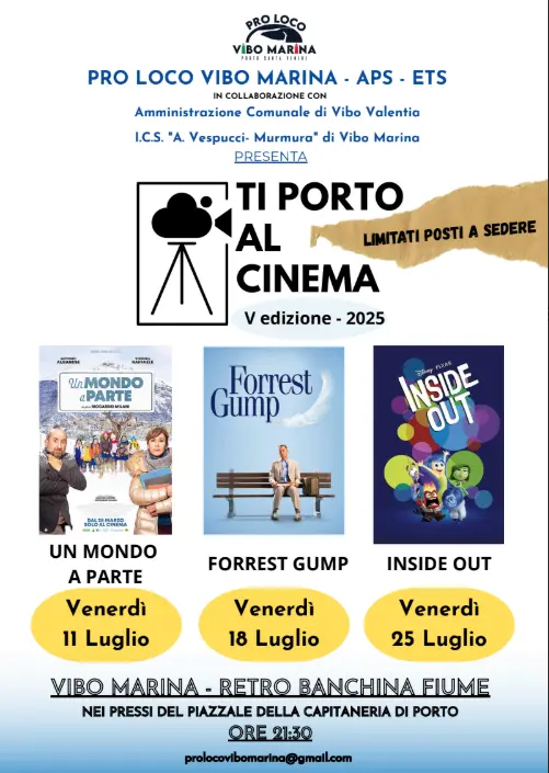 Locandina evento Ti porto al cinema