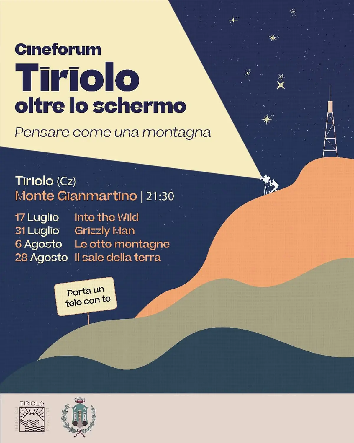 Locandina evento Tiriolo oltre lo schermo