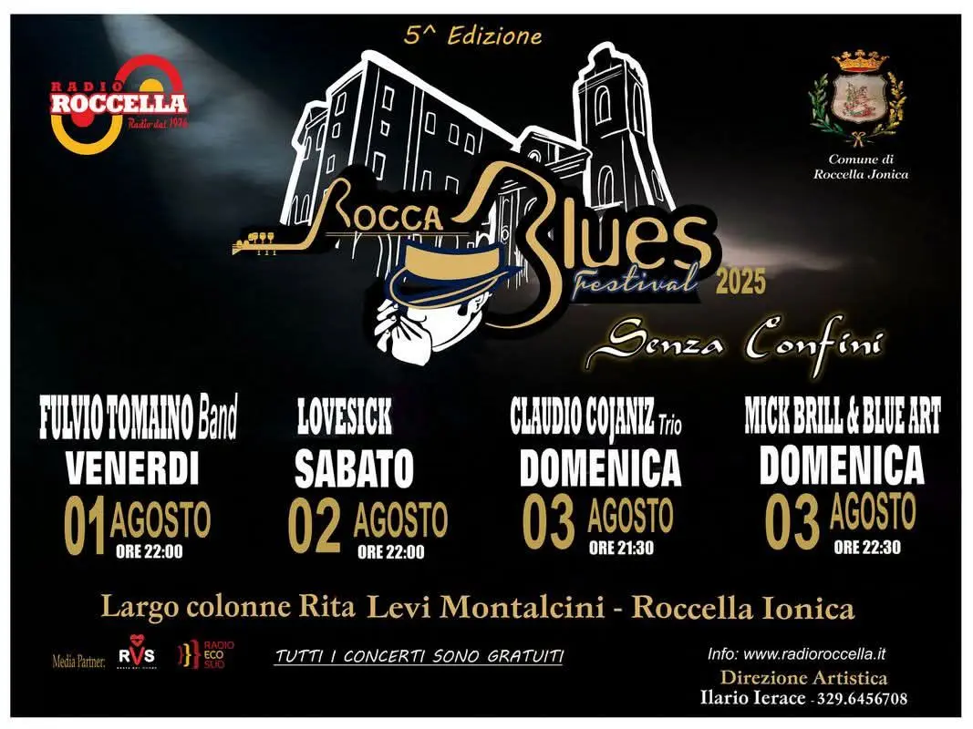 Locandina evento Rocca Blues Festival