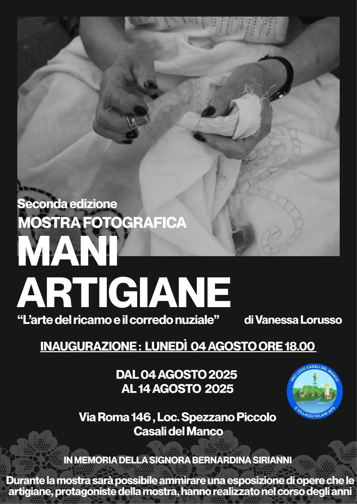 Locandina evento Mani artigiane