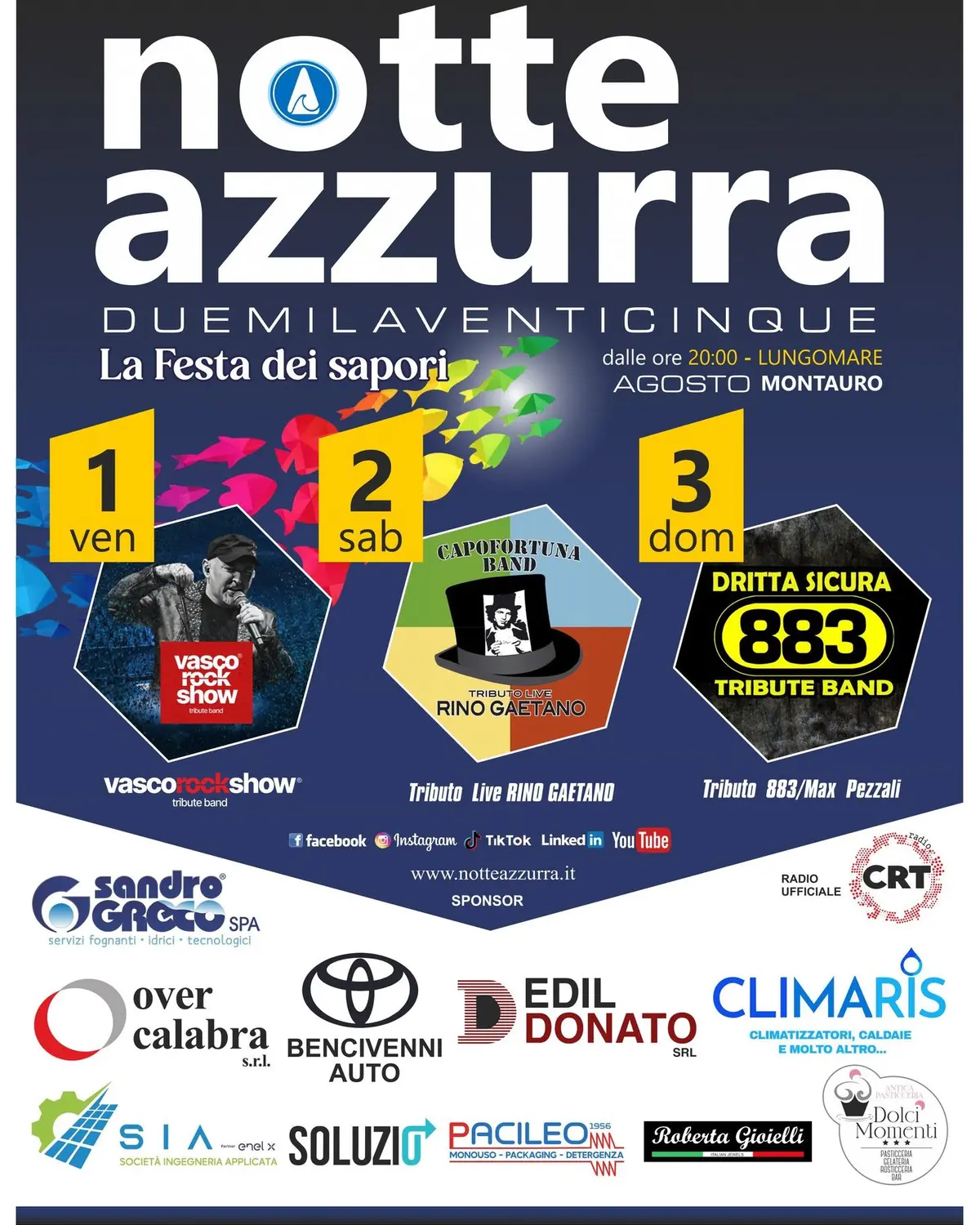 Locandina evento Notte Azzurra