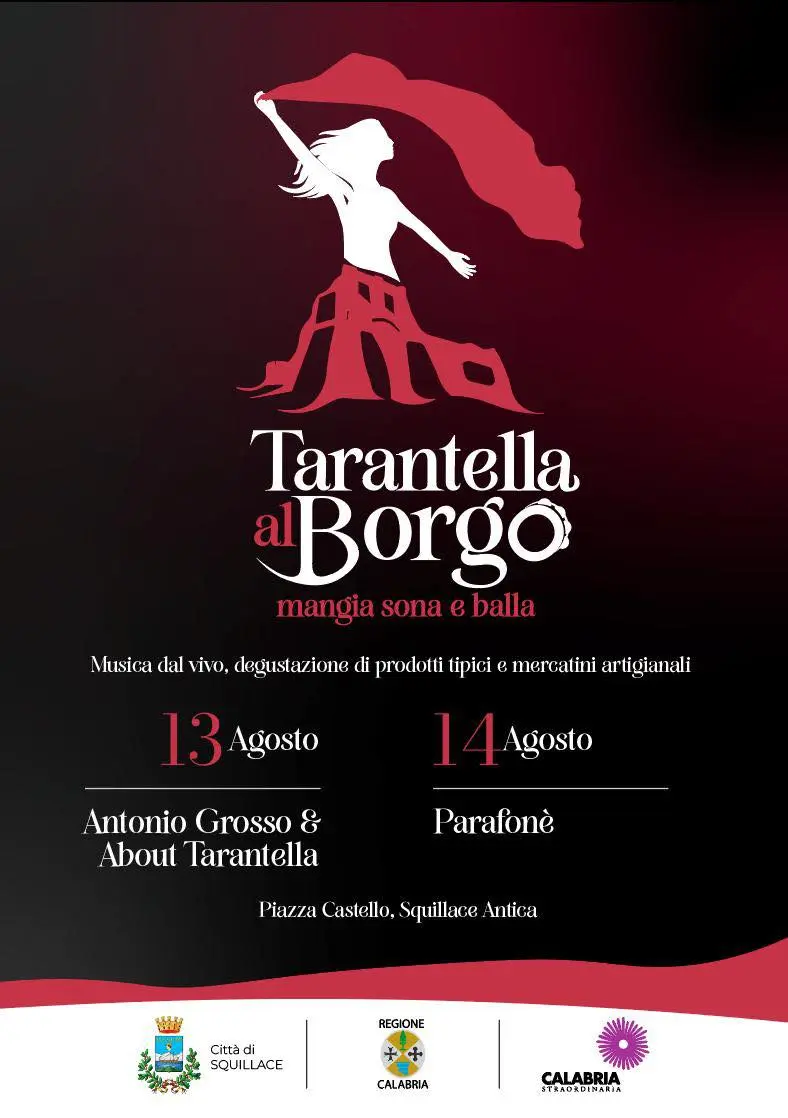 Locandina evento Tarantella al borgo