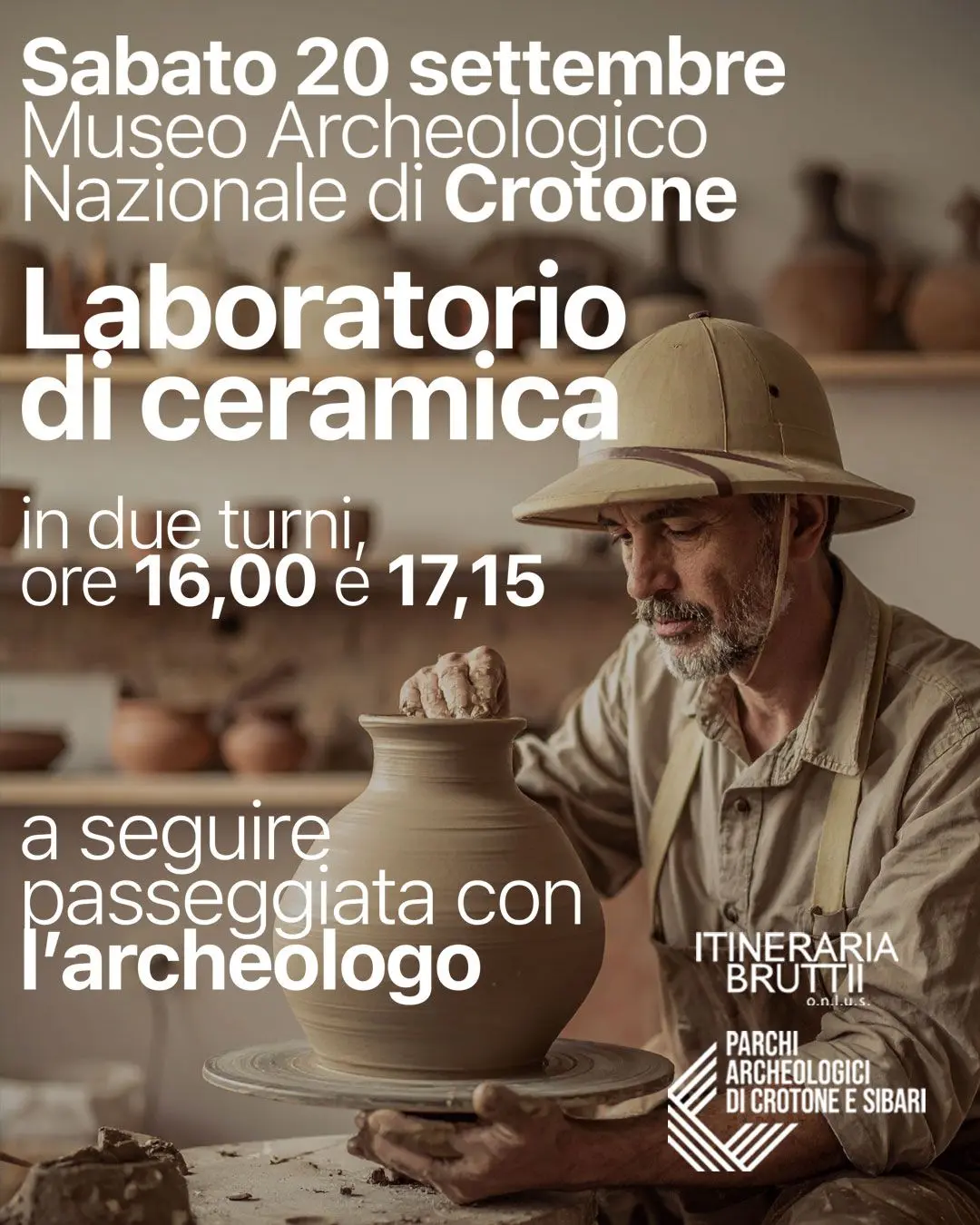 Locandina evento Laboratorio di ceramica