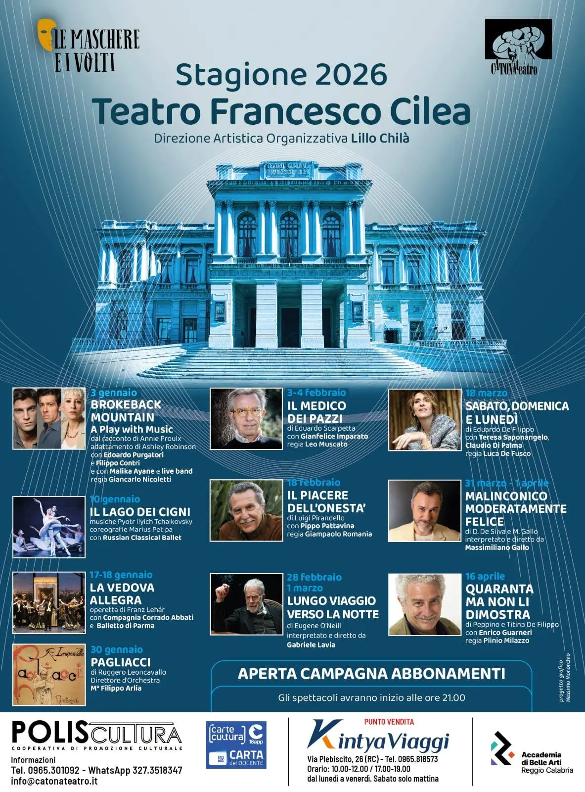 "Le Maschere e i Volti" - Francesco Cilea Theatre