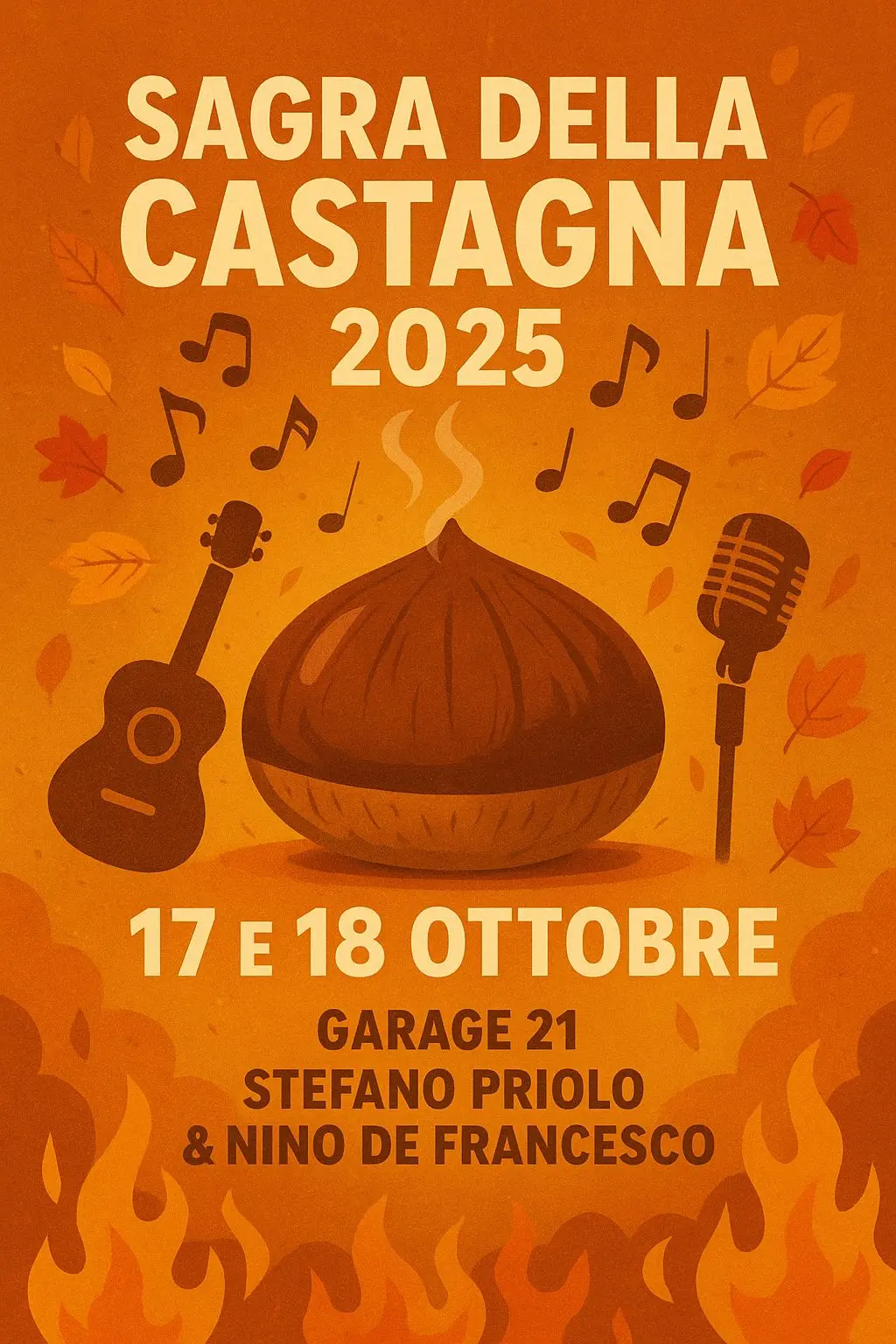 Locandina evento Sagra della castagna Carpanzano