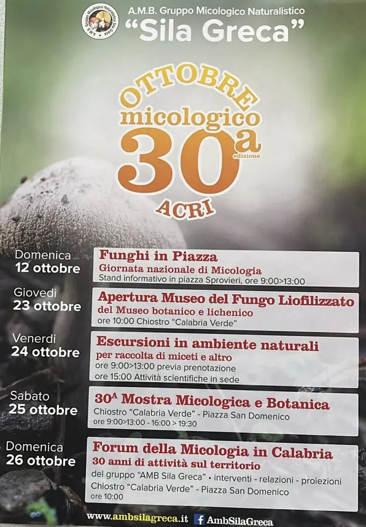Ottobre Micologico ad Acri