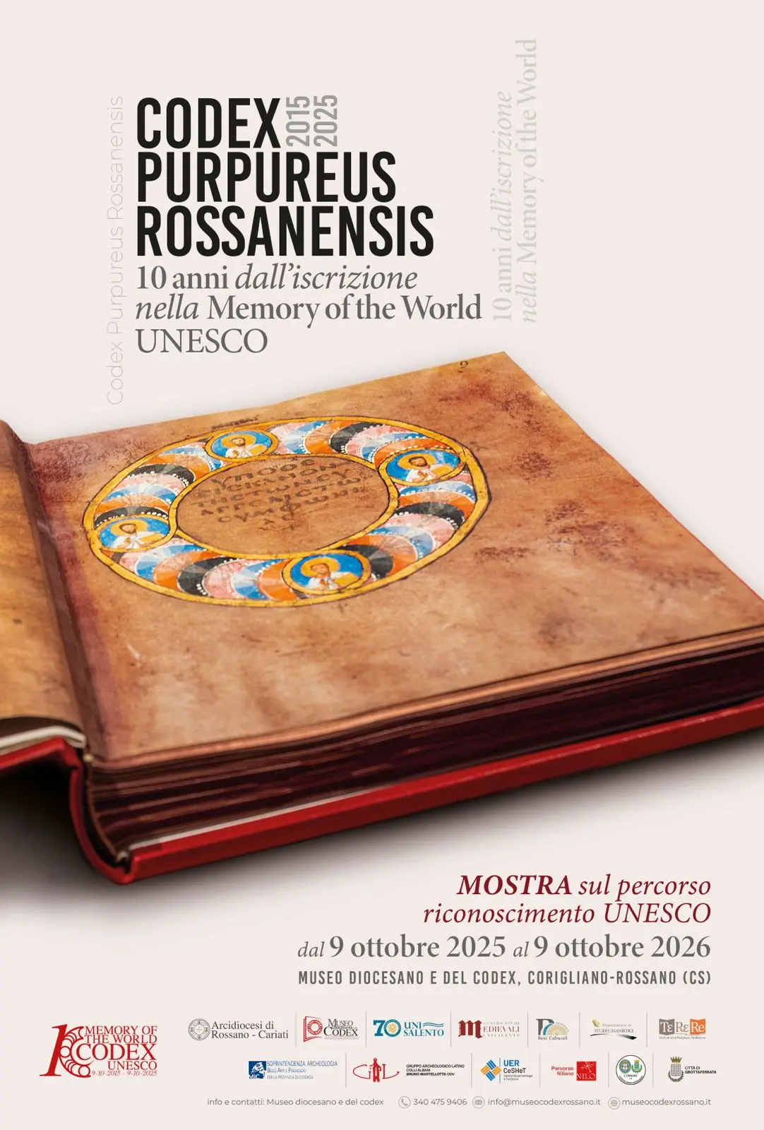 Codex Purpureus Rossanensis, 10 anni dall’iscrizione nella Memory of the World