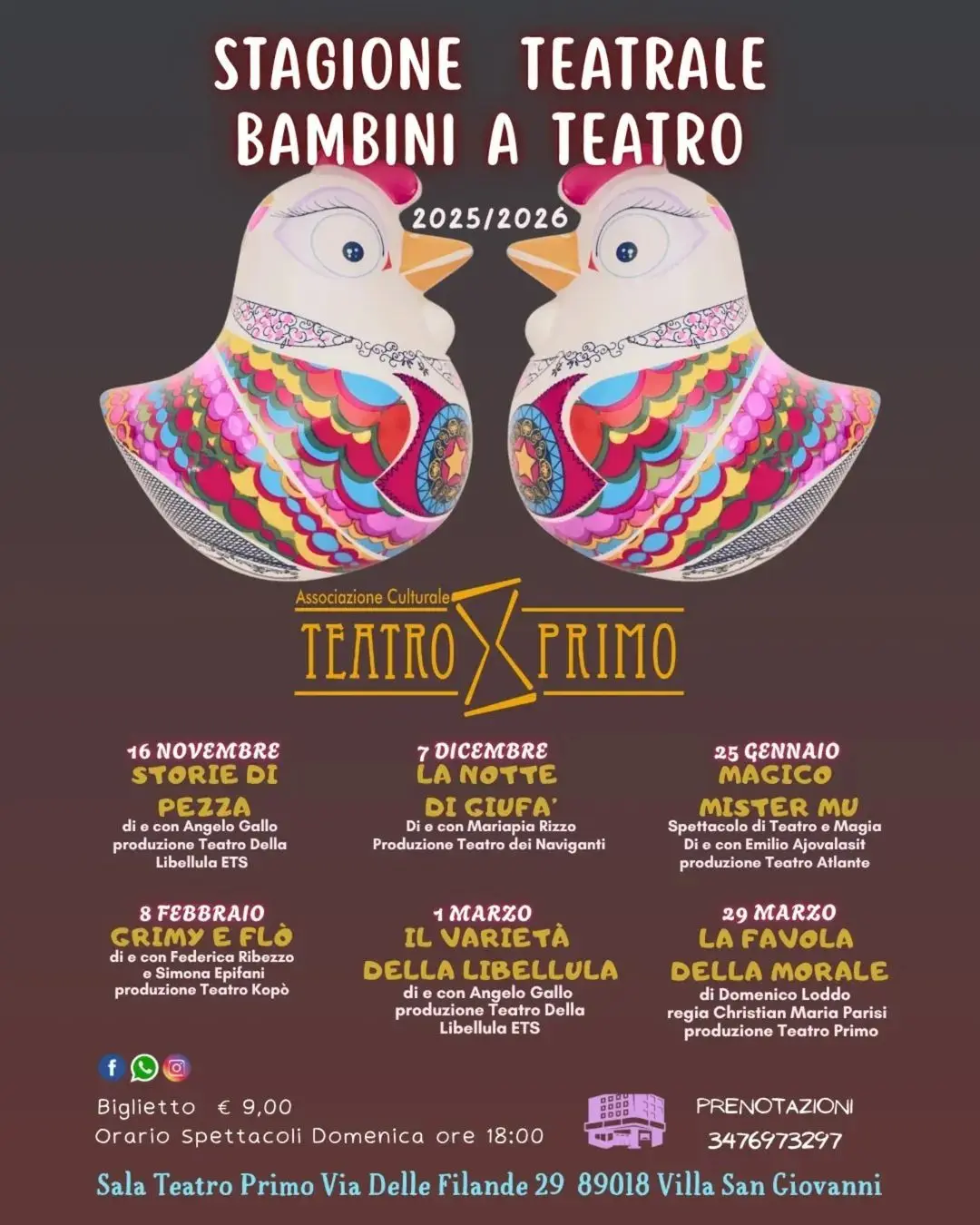 Locandina evento Bambini a teatro