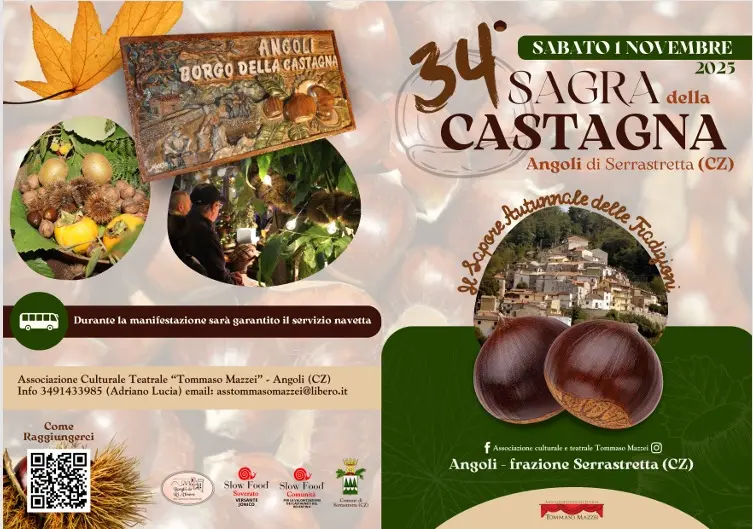 Locandina evento Sagra Castagna Serrastretta