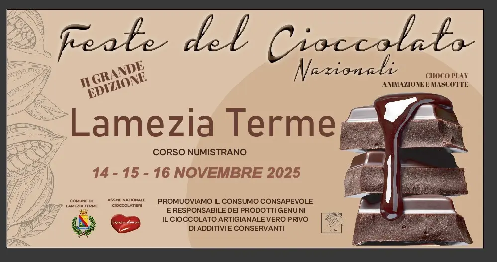 Locandina evento Festa del cioccolato Lamezia Terme