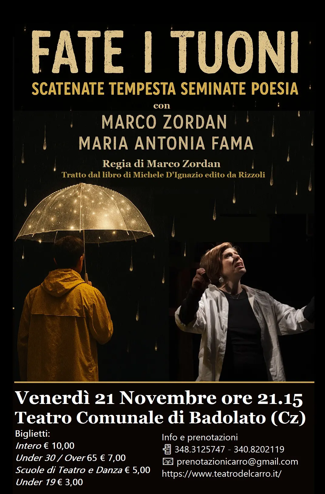 Locandina evento Fate i tuoni