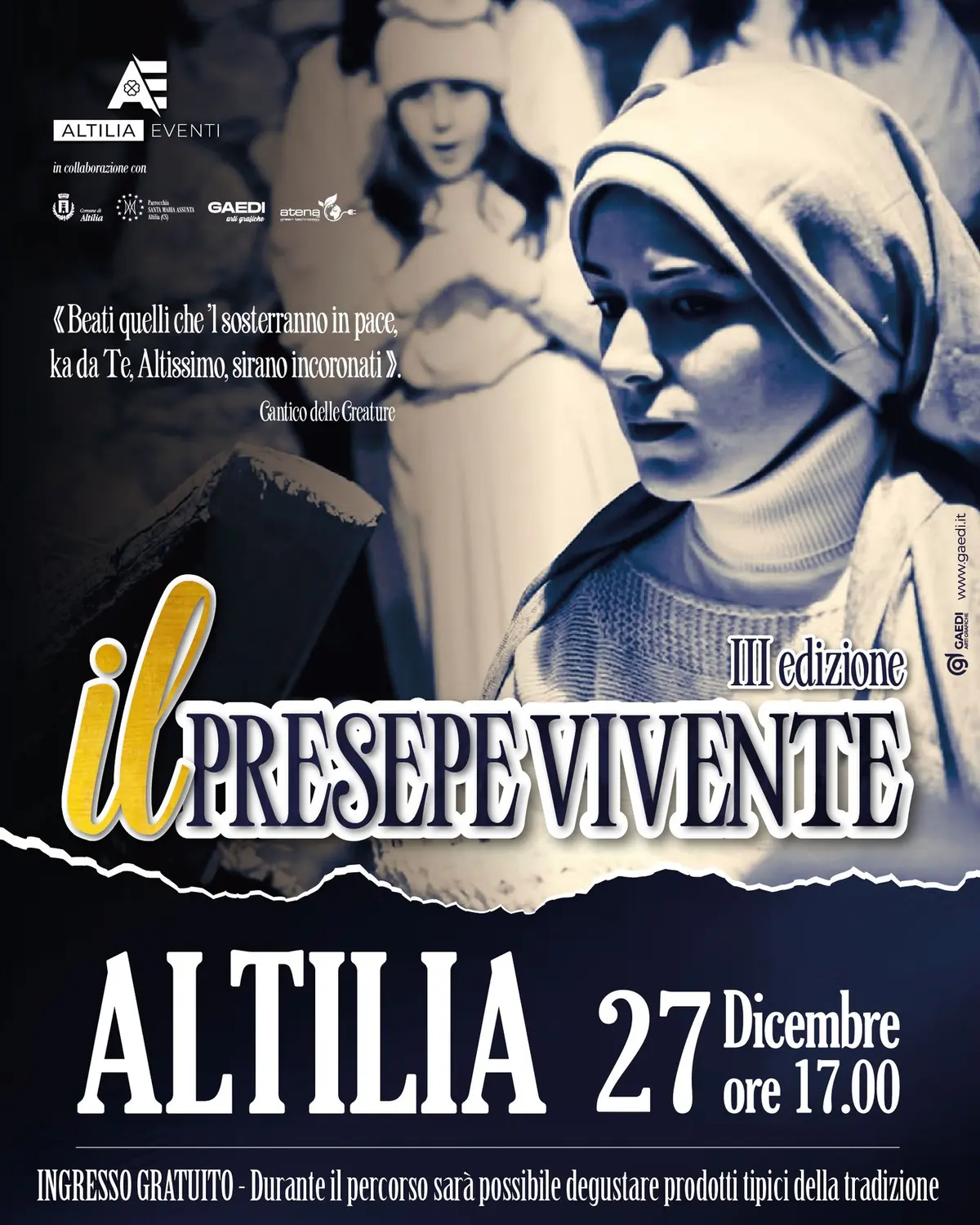 locandina evento Presepe Vivente Altilia