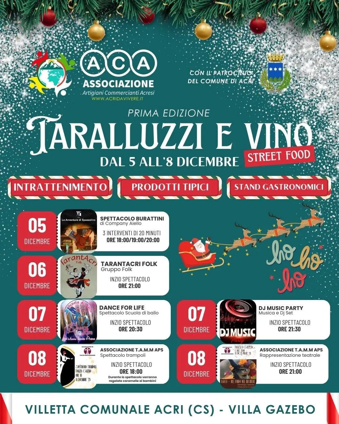Locandina evento Taralli e vino