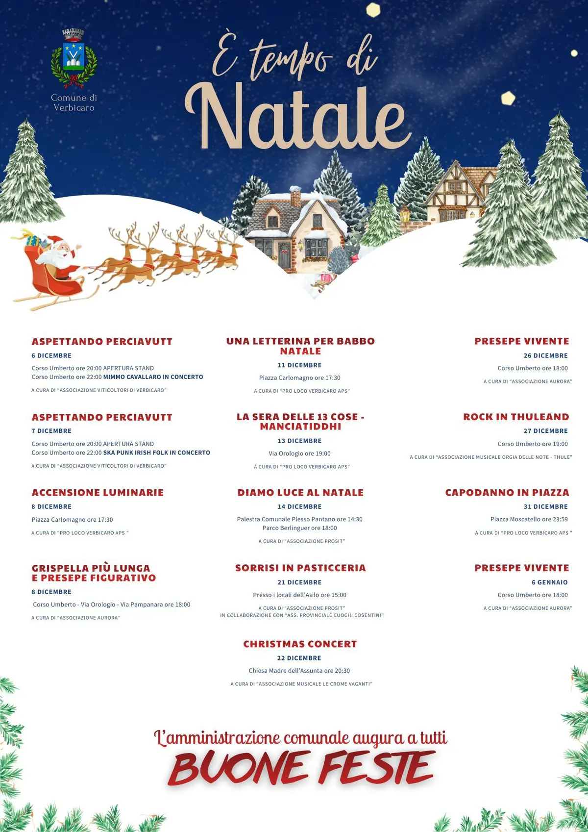 Locandina evento Natale a Verbicaro