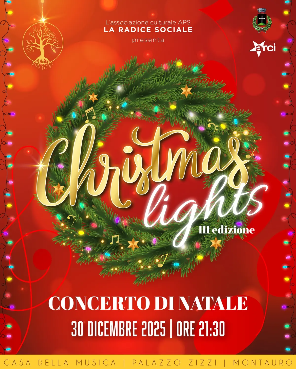 Locandina evento Christmas lights