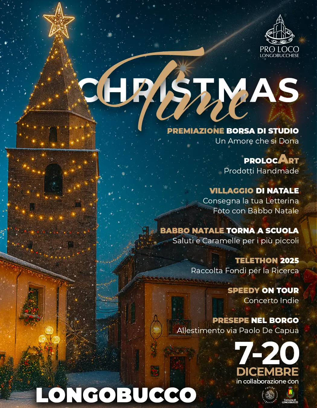 Locandina evento Natale a Longobucco