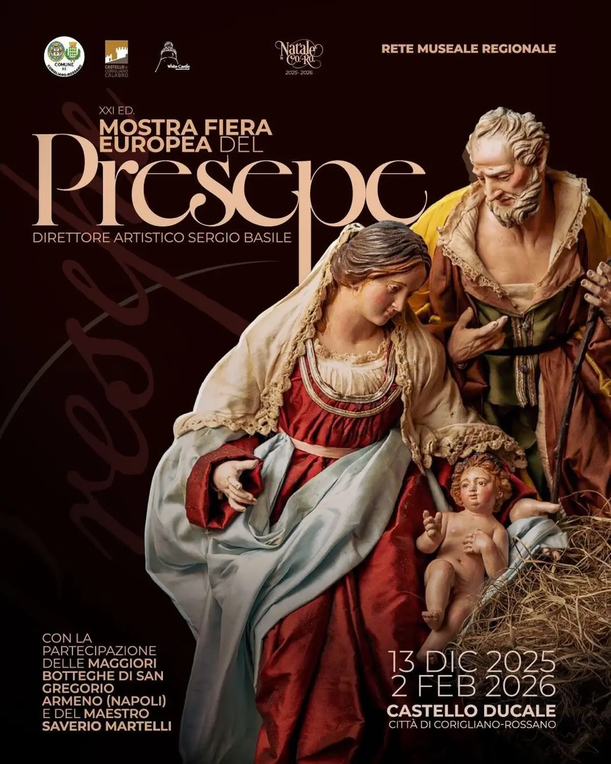 From December 13, 2025, to February 2, 2026, the Ducal Castle of Corigliano-Rossano will host the 21st edition of the European Nativity Scene Exhibition, one of the most important exhibitions dedicate(...)