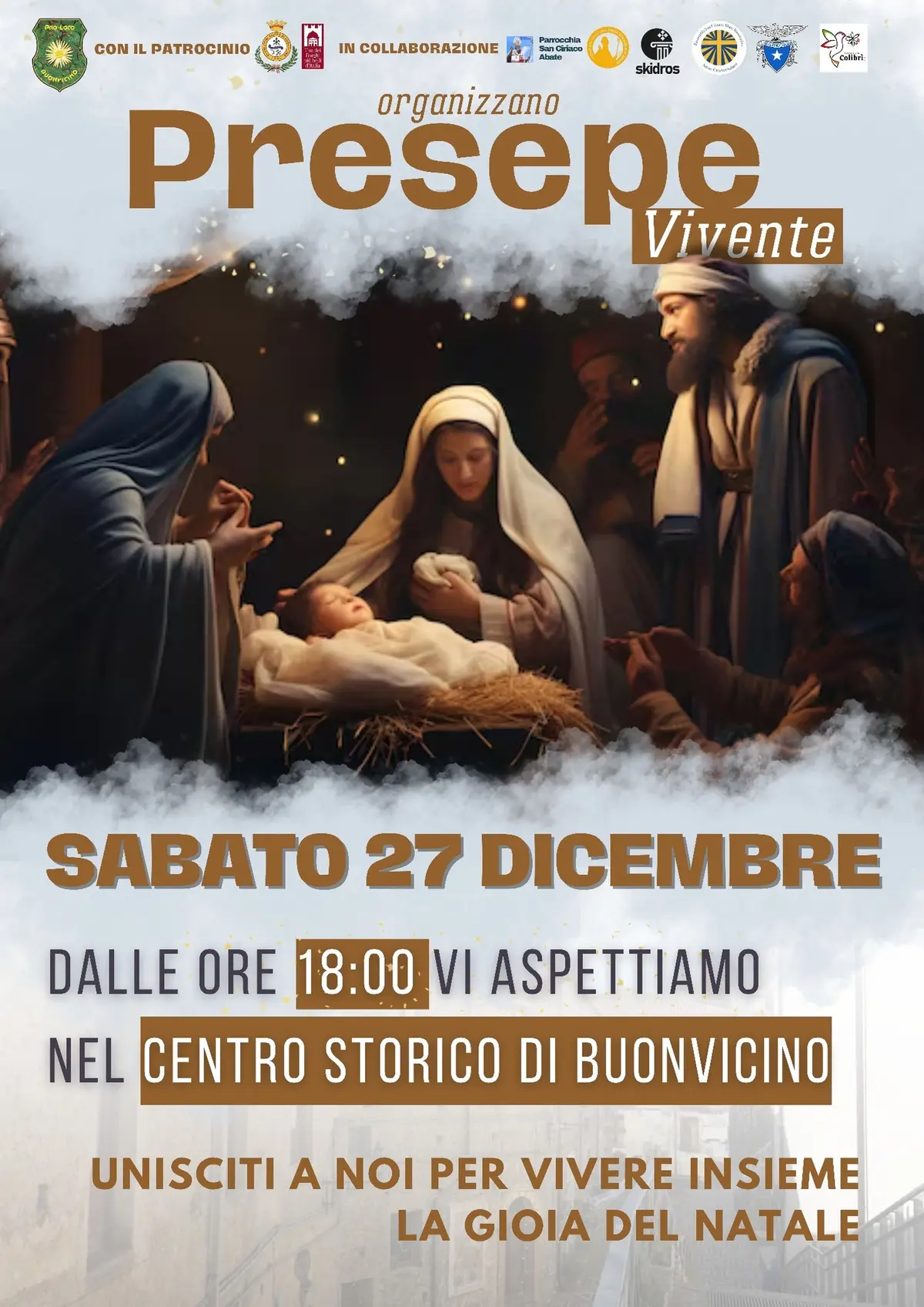 Locandina evento Presepe Vivente di Buonvicino