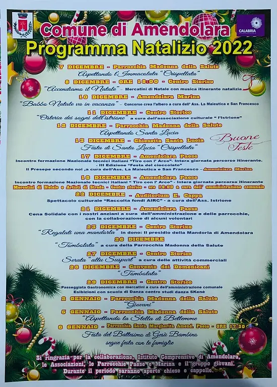 Natale 2022 ad Amendolara
