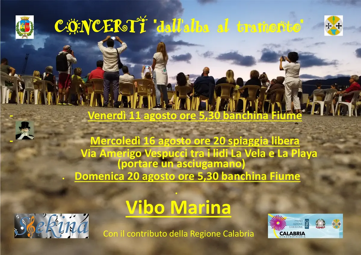 Concerti alba e tramonto locandina