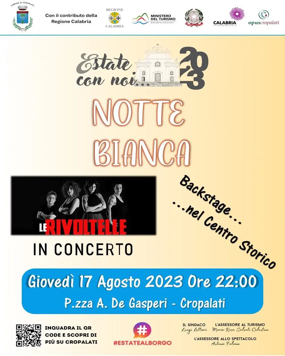 Evento Notte Bianca 17 Agosto 2023