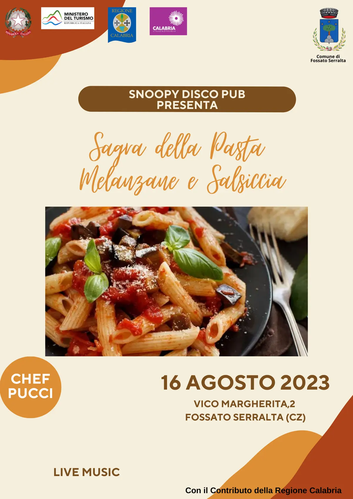 Sagra della pasta melanzana e salciccia