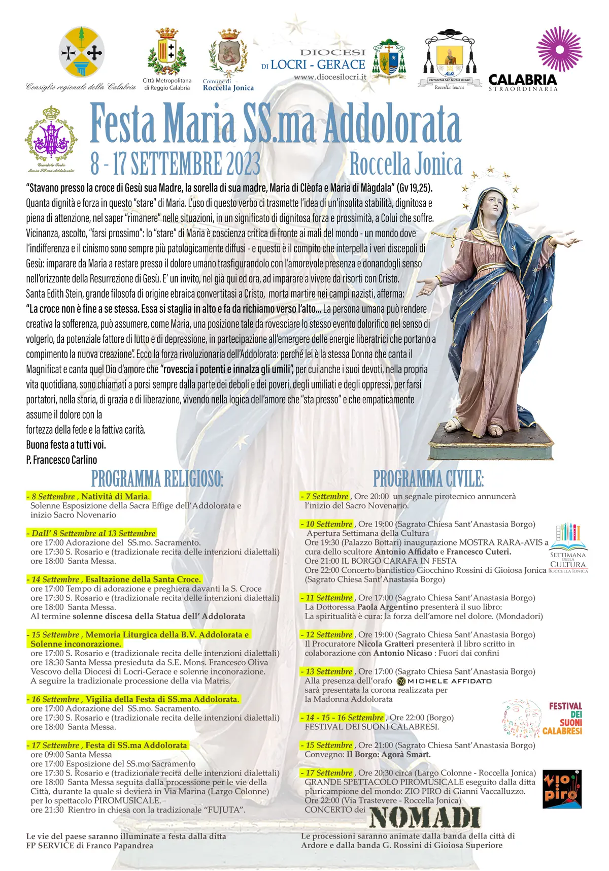 Festa Maria SS Addolorata 2023