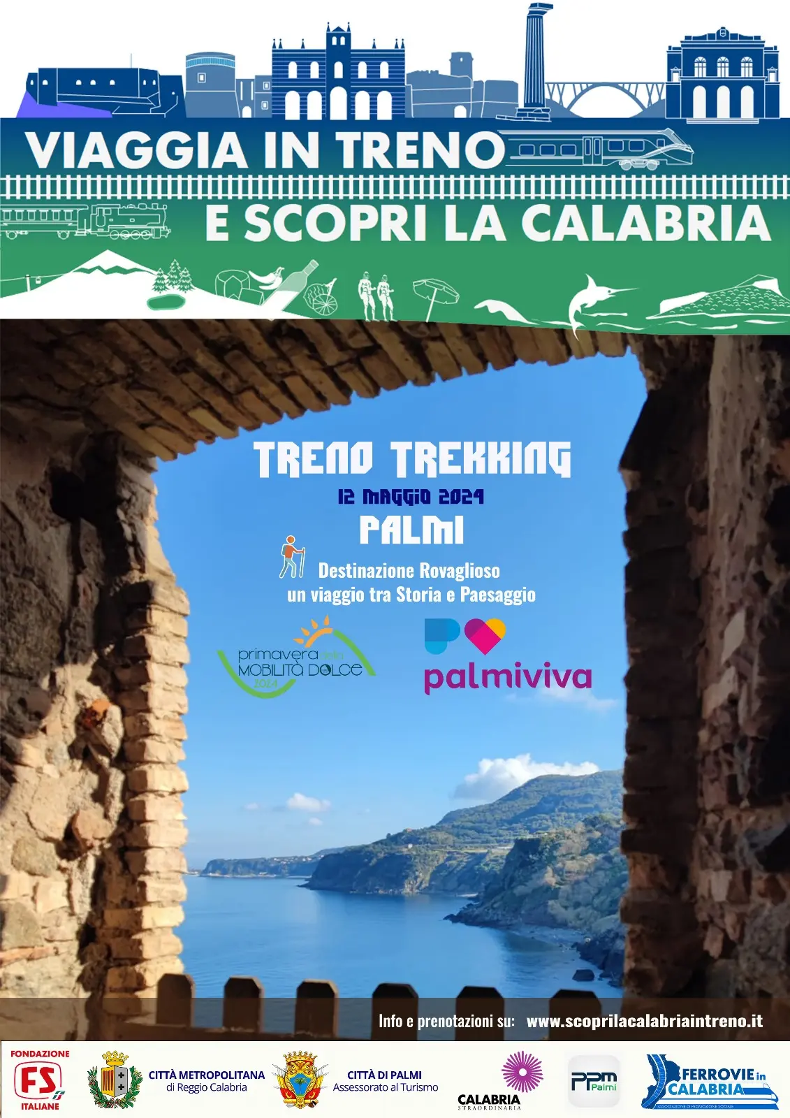 treno trekking palmi 12 maggio