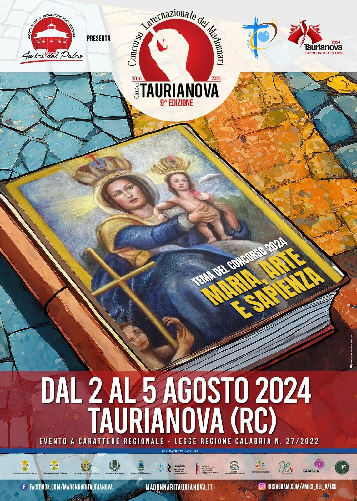 Manifesto 9 Concorso Internazionale dei Madonnari_ Città di Taurianova 2024