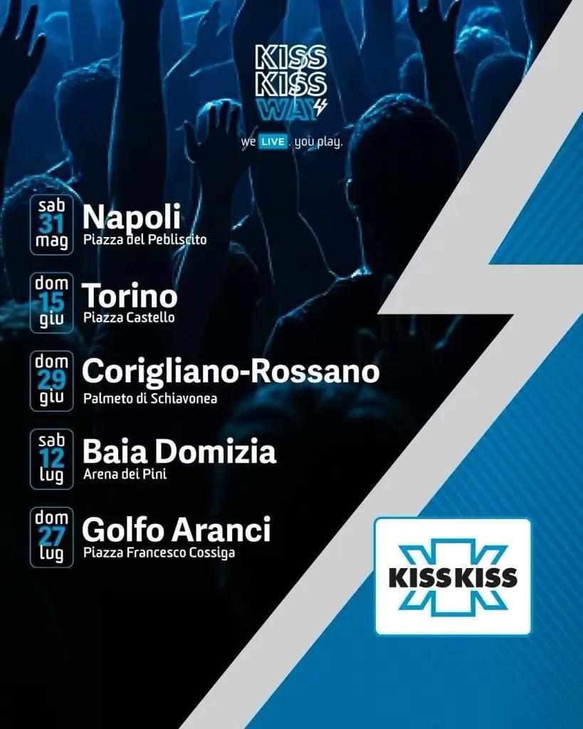Tour estivo radio kiss kiss