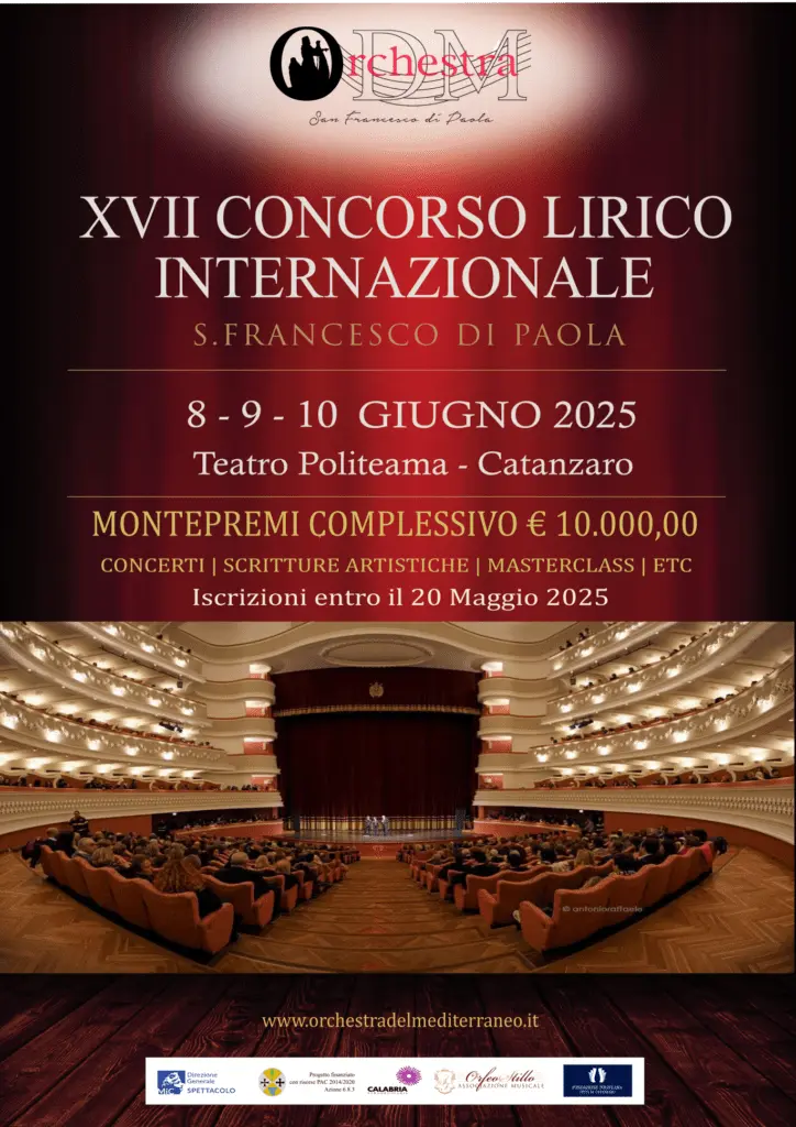 Concorso Lirico Internazionale al Teatro Politeama di Catanzaro