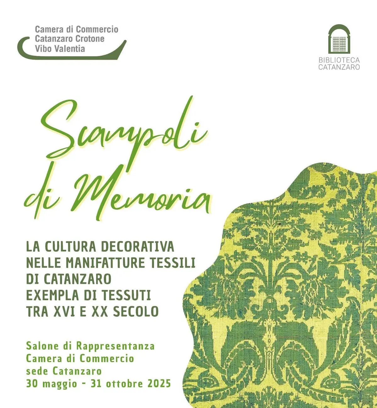 Locandina mostra Scampoli di memoria