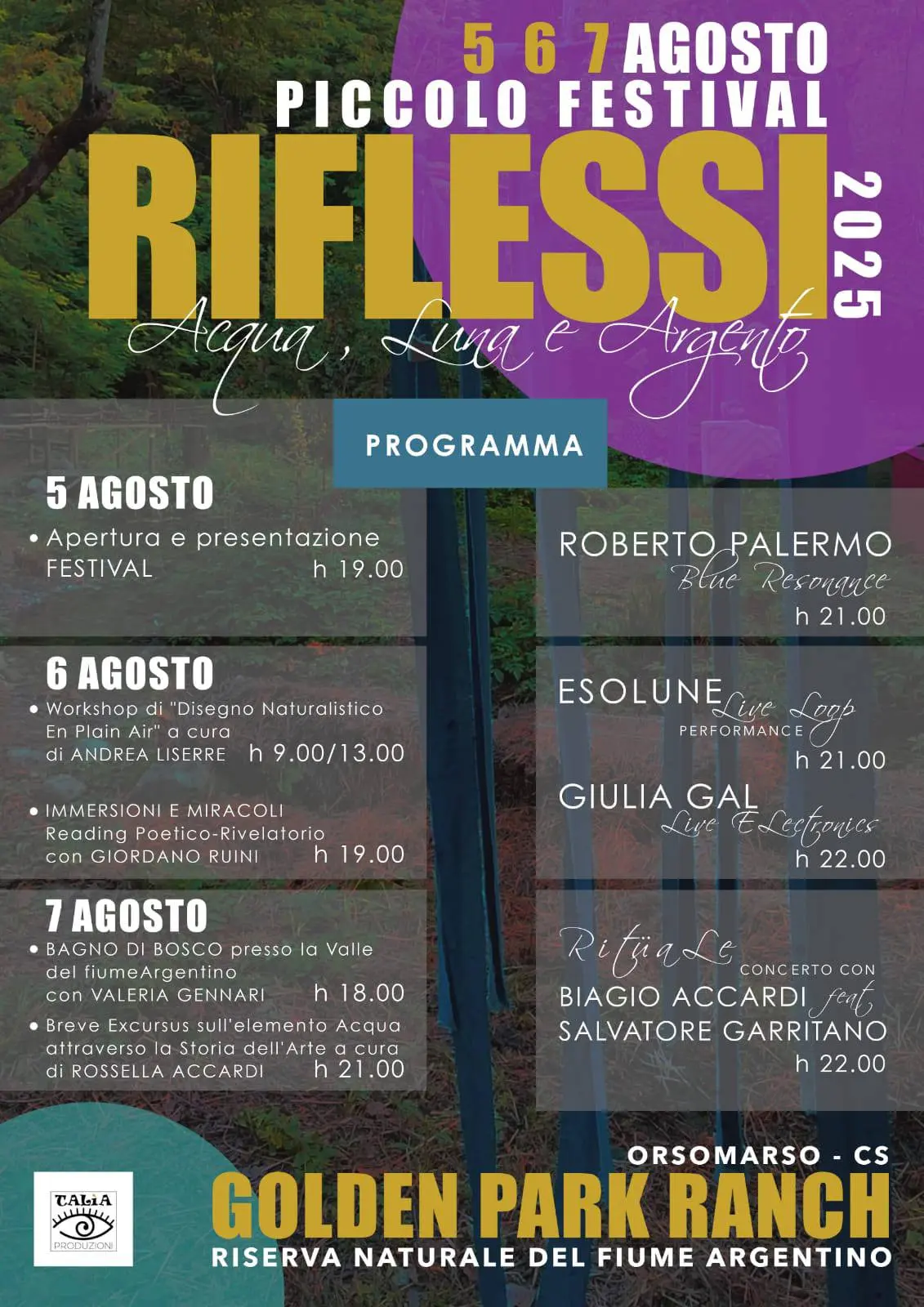 Locandina evento Piccolo Festival Riflessi