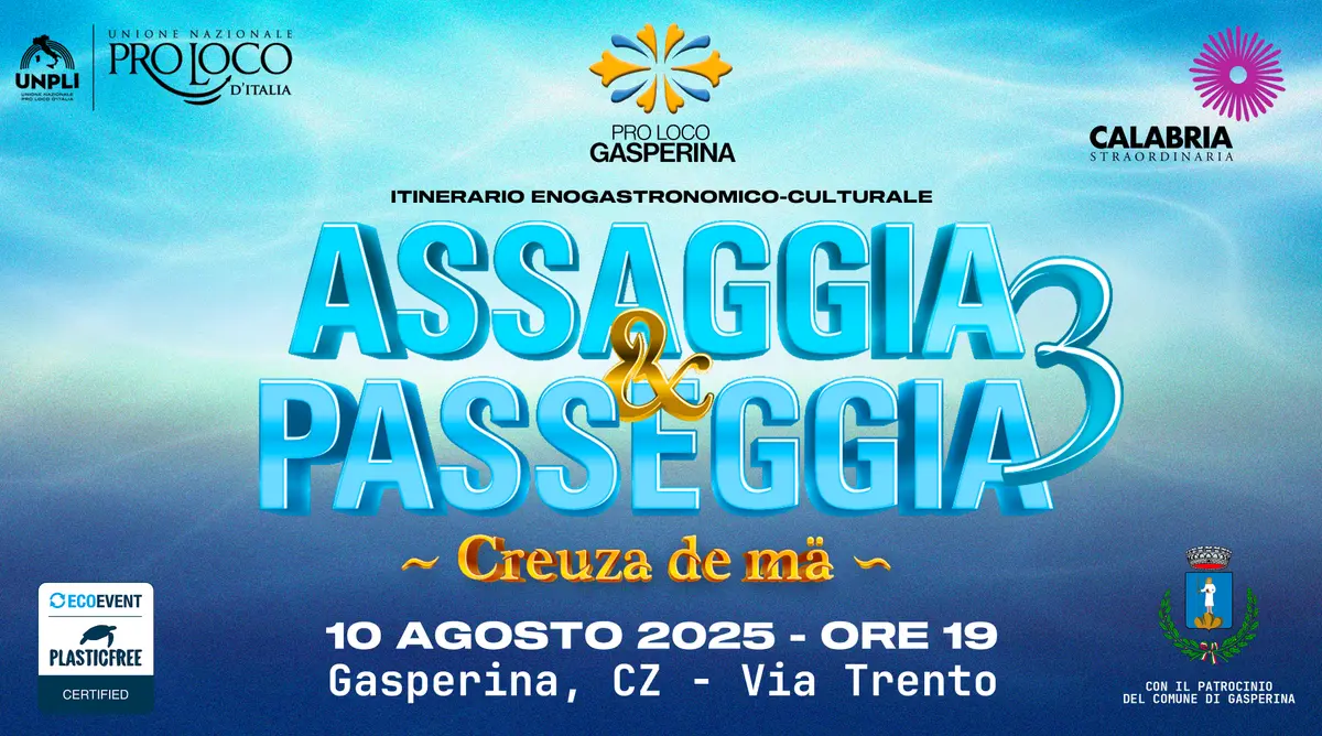 Locandina Assaggia e passeggia a Gasperina