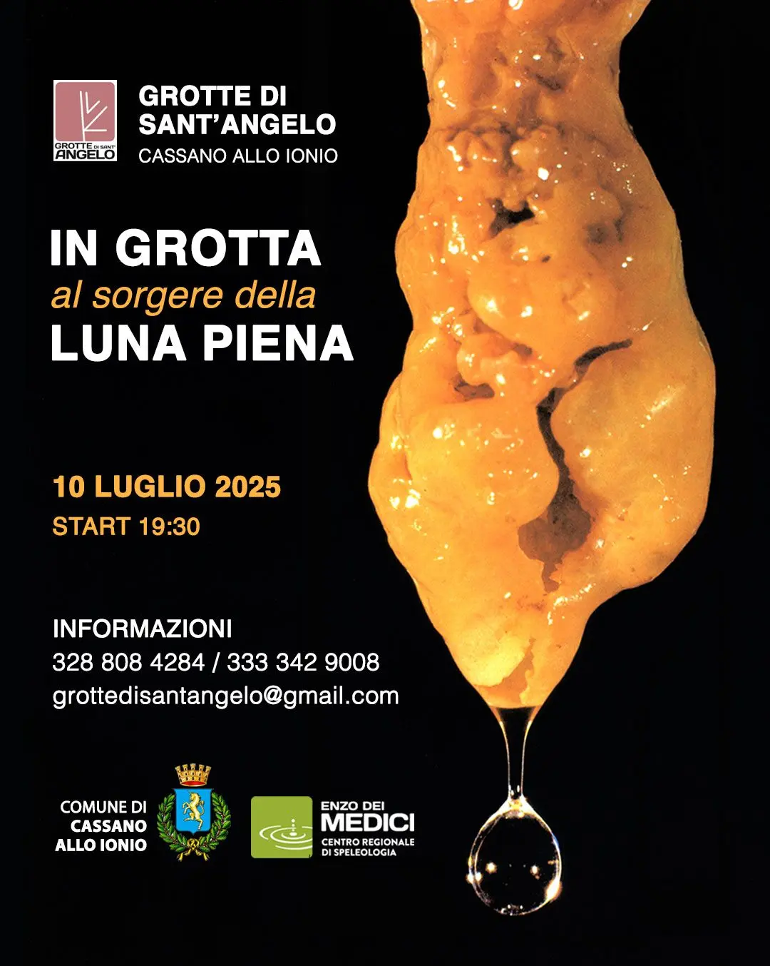 Locandina Escursione alle Grotte di Sant'Angelo