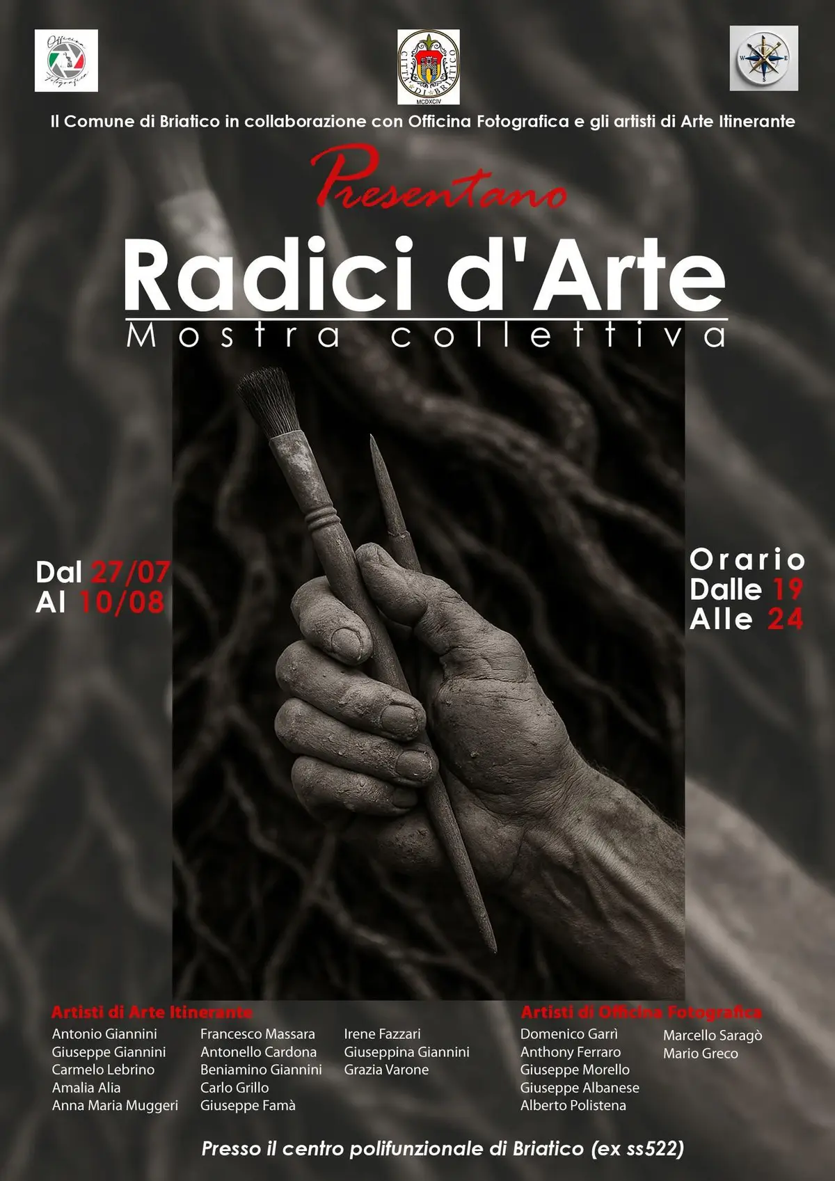 Locandina evento Radici d'arte