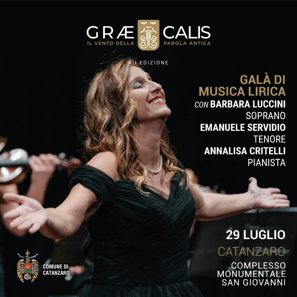 Locandina evento gala di musica lirica