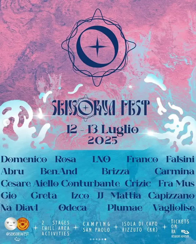 Locandina evento Sensorya Fest