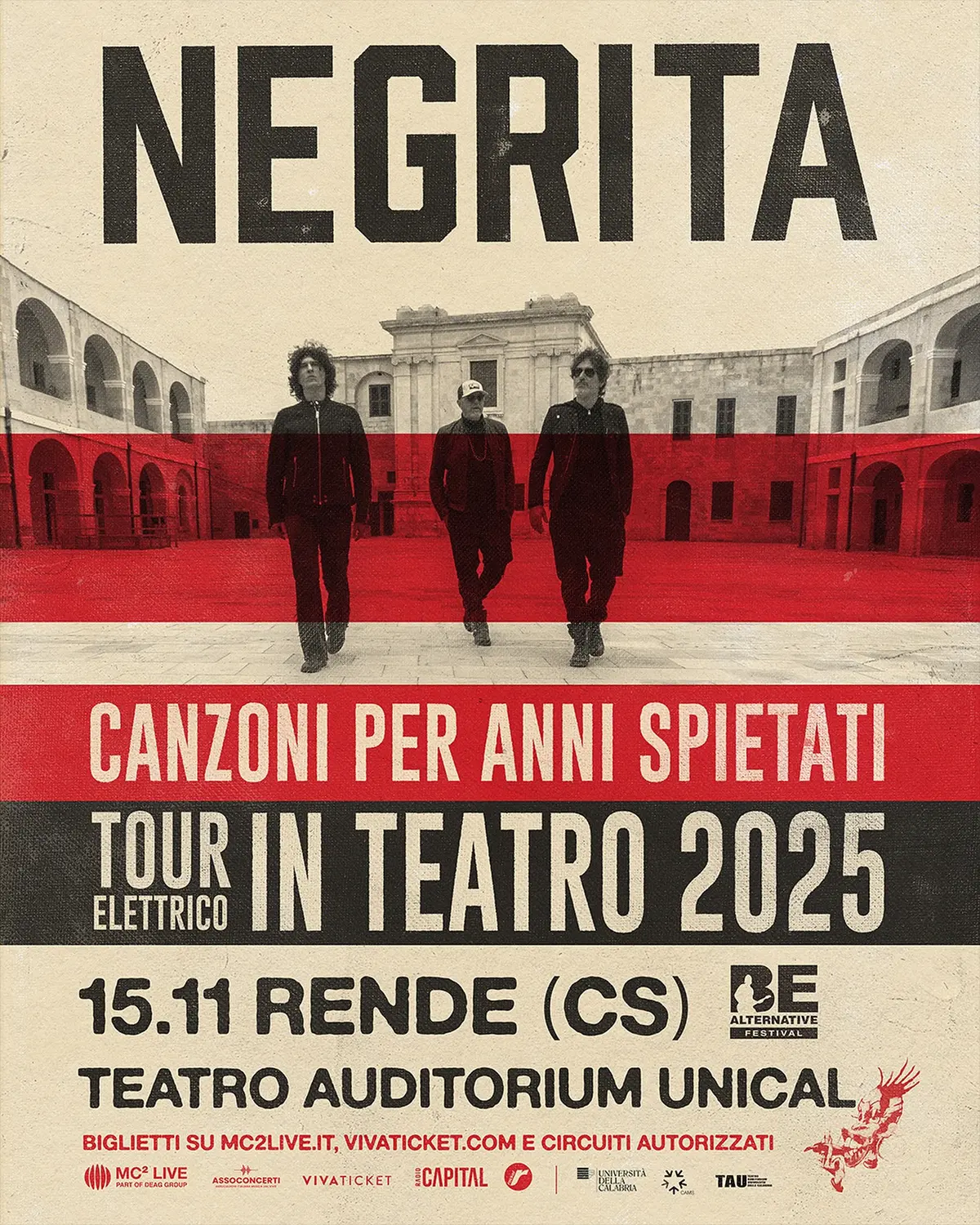 Locandina evento Negrita in concerto