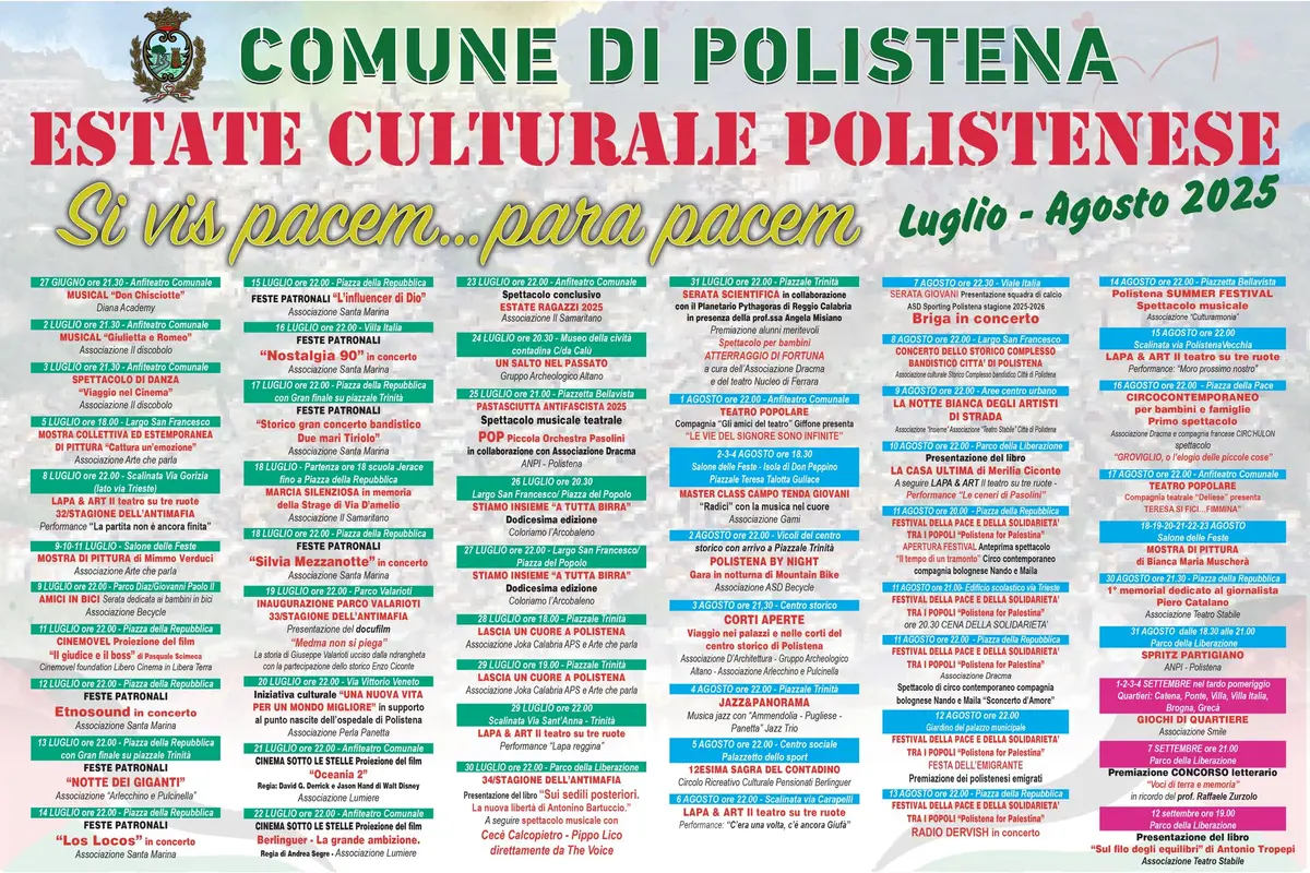 Calendario eventi Estate a Polistena